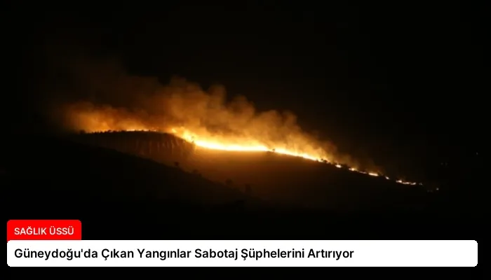 Güneydoğu’da Çıkan Yangınlar Sabotaj Şüphelerini Artırıyor