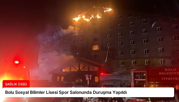 Bolu Sosyal Bilimler Lisesi Spor Salonunda Duruşma Yapıldı