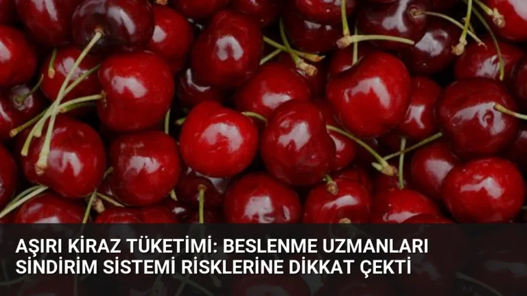 Aşırı Kiraz Tüketimi: Beslenme Uzmanları Sindirim Sistemi Risklerine Dikkat Çekti