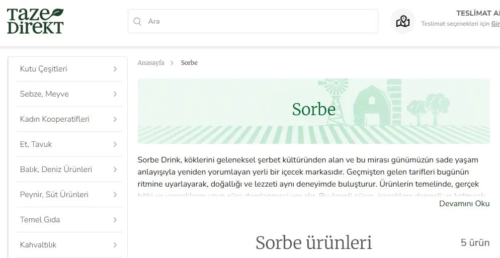 Sağlıklı İçecek Arayanlara Yeni Alternatif: Sorbe Drink Tazedirekt’te