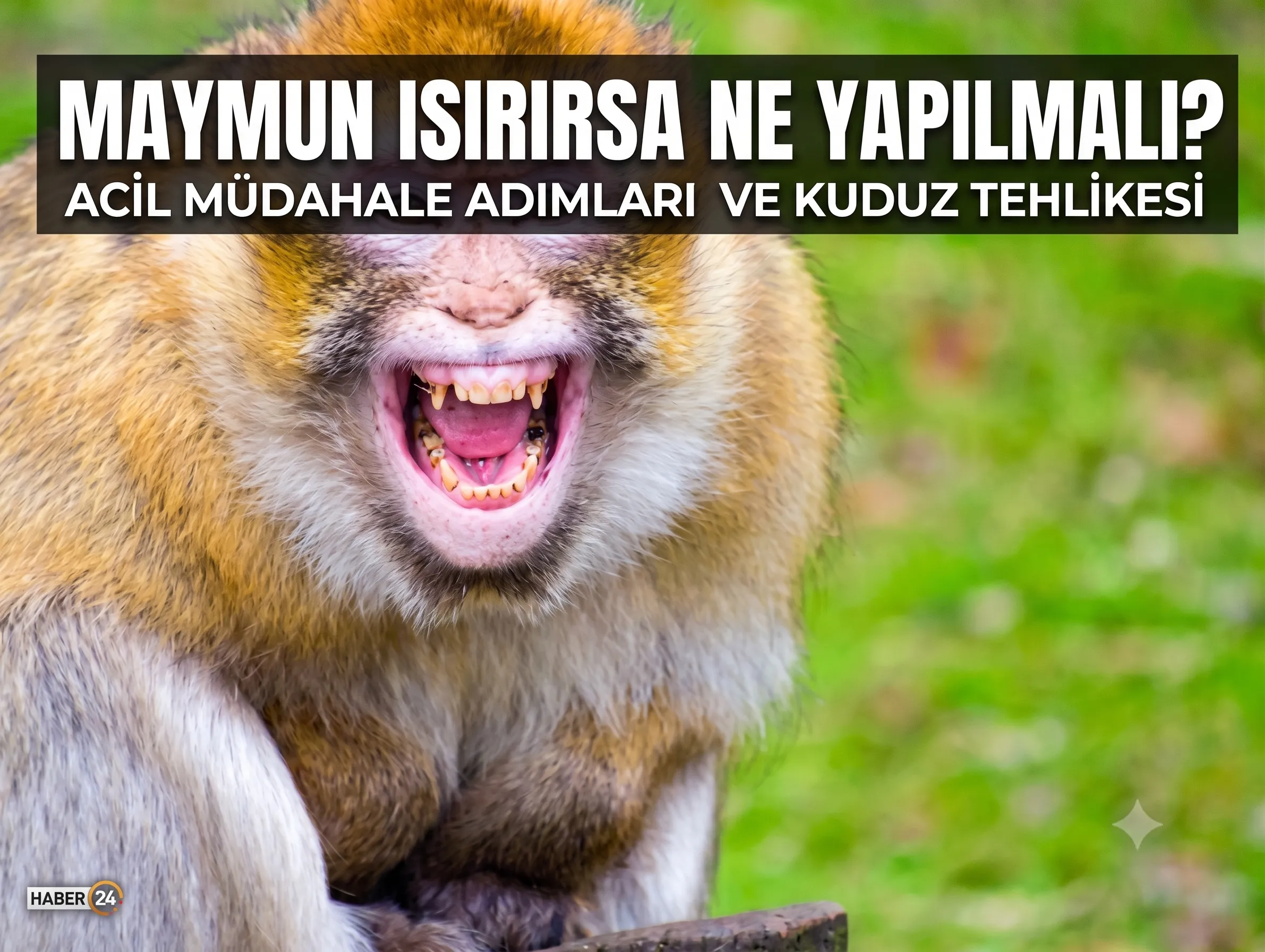 Maymun ısırırsa ne yapılmalı Çok önemli haber