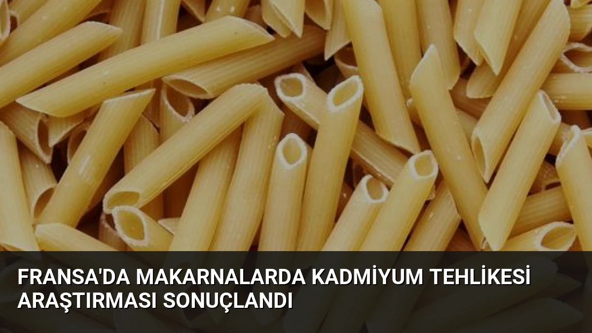Fransa’da Makarnalarda Kadmiyum Tehlikesi Araştırması Sonuçlandı