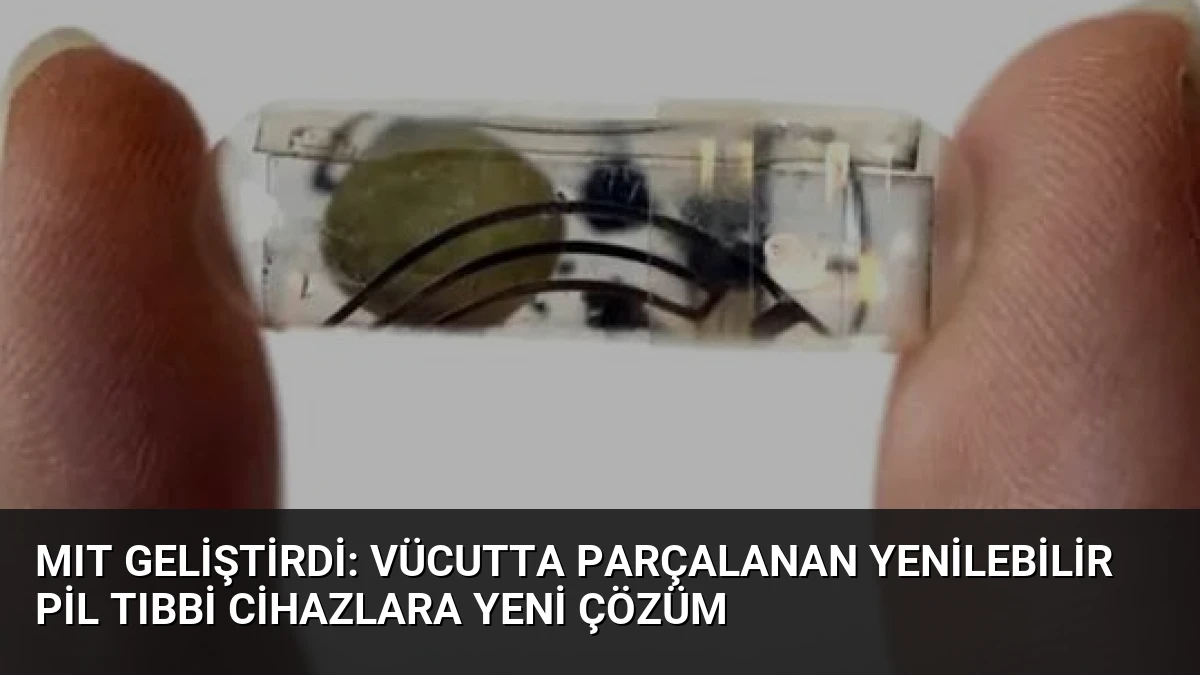 MIT Geliştirdi: Vücutta Parçalanan Yenilebilir Pil Tıbbi Cihazlara Yeni Çözüm