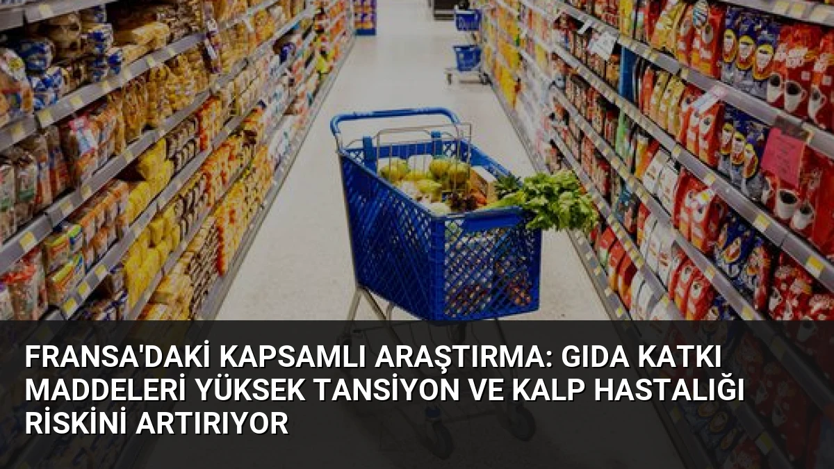 Fransa’daki Kapsamlı Araştırma: Gıda Katkı Maddeleri Yüksek Tansiyon ve Kalp Hastalığı Riskini Artırıyor